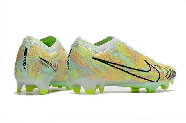 Nike Phantom GT أخضر متعدد الألوان Flyknit Upper Asymmetrical Lacing Firm-Ground Soccer Shoes 6