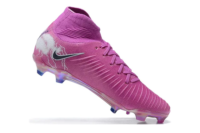 Nike Phantom GT Pink White Low-Cut Sock-Fit Collar Firm-Ground Soccer Shoes 3