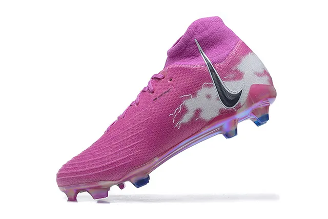 Nike Phantom GT Pink White Low-Cut Sock-Fit Collar Firm-Ground Soccer Shoes 4