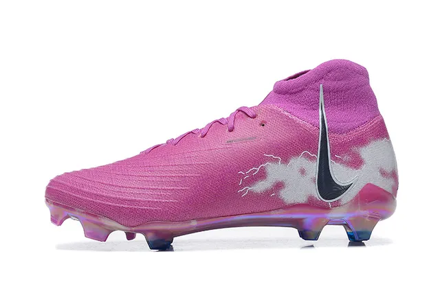 Nike Phantom GT Pink White Low-Cut Sock-Fit Collar Firm-Ground Soccer Shoes 10
