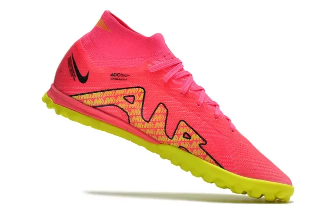 Nike Phantom GT Rose Jaune Hautes à chaussette construction tricotée gazon chaussures de football 2