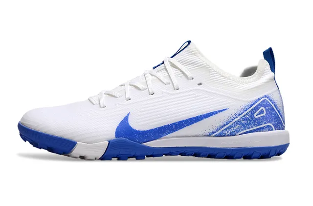 Nike Phantom GT White Blue Knit Upper Integrated Collar Turf Soccer Shoes 8