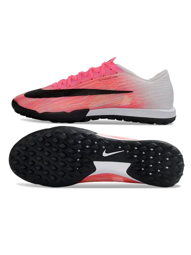 Nike Pink Black Low-Profile Synthetic Upper Gradient Fade Turf Soccer Shoes 6
