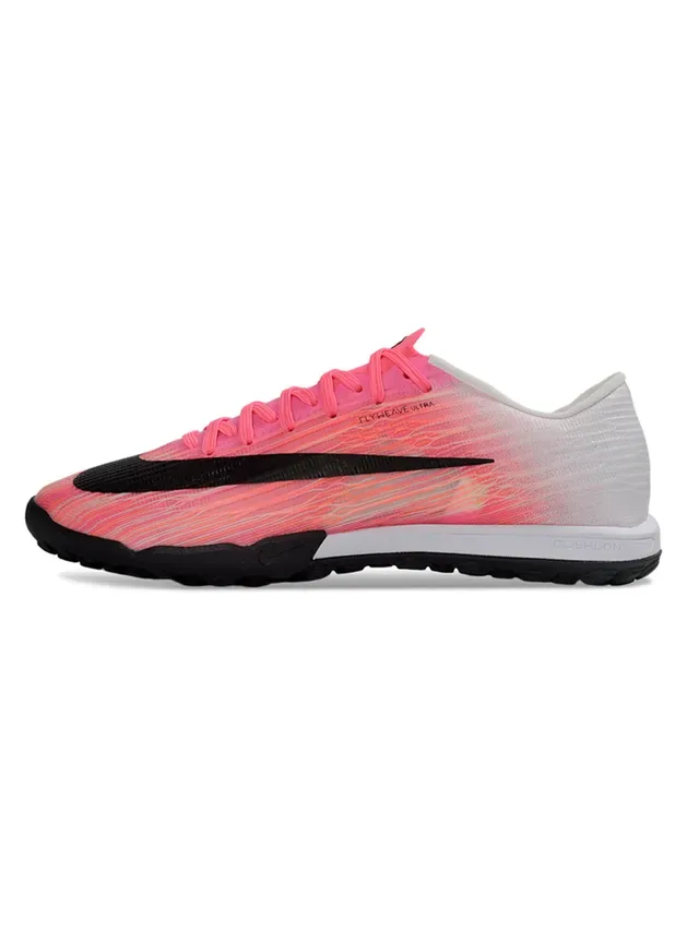 Nike Pink Black Low-Profile Synthetic Upper Gradient Fade Turf Soccer Shoes 7