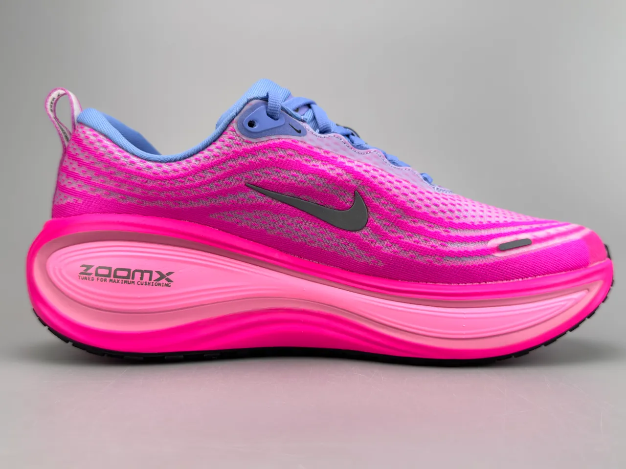 Nike Pink Blue Knit Mesh Upper Wave-Shaped ZoomX Midsole Running Shoes 10