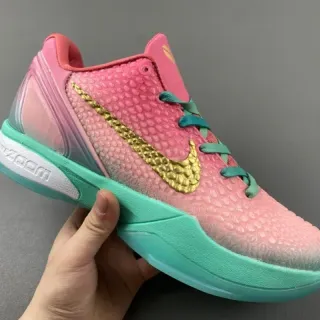 Nike Zapatos de Baloncesto Alto con Textura Granulada en la Parte Superior Rosa Dorado