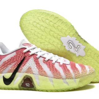 Nike 粉色 绿色 条纹 针织 鞋面 半透明 鞋底 篮球鞋