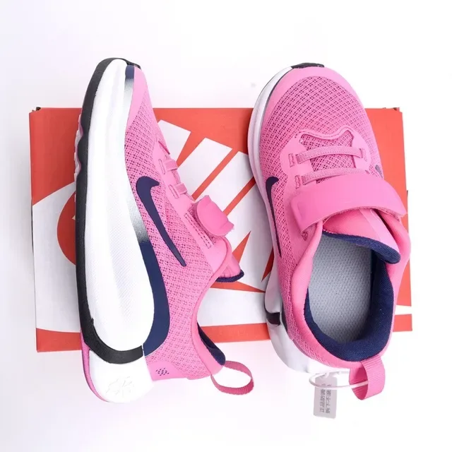 Nike Pink Navy Low-Top Mesh Upper Lifestyle Sneakers 11