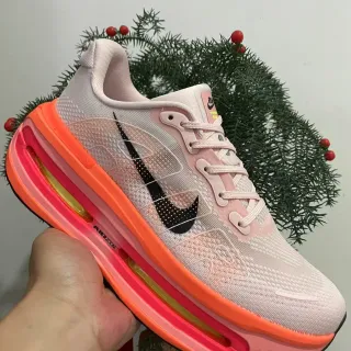 Nike Rose Orange Maille Ingénierisée Upper Cage Translucide Overlay Chaussures de course