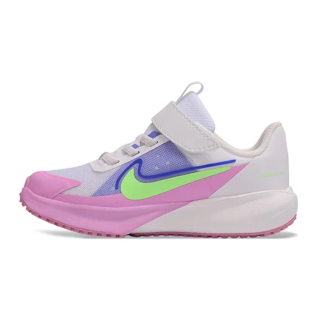 Nike Pink White Low-Top Velcro Strap Closure Running Shoes 3