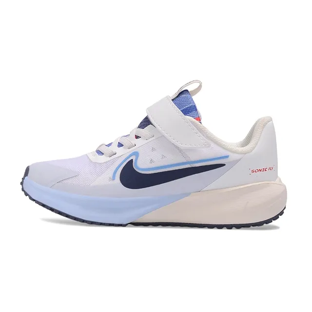 Nike Pink White Low-Top Velcro Strap Closure Running Shoes 6