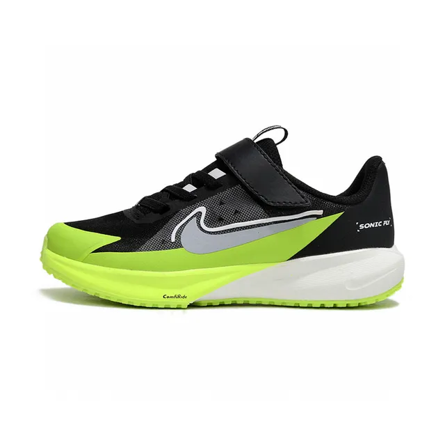 Nike Pink White Low-Top Velcro Strap Closure Running Shoes 7