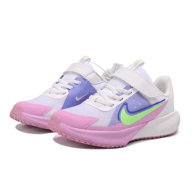 Nike Pink White Low-Top Velcro Strap Closure Running Shoes 12