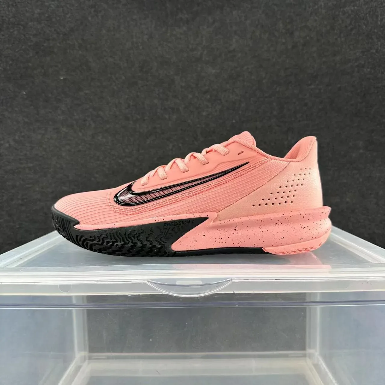 Nike Precision Coral Pink and Black Lifestyle Sneakers 2