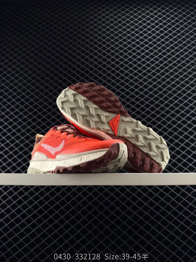 Nike React Wildhorse 8 Coral Red Trail Running Shoes 2