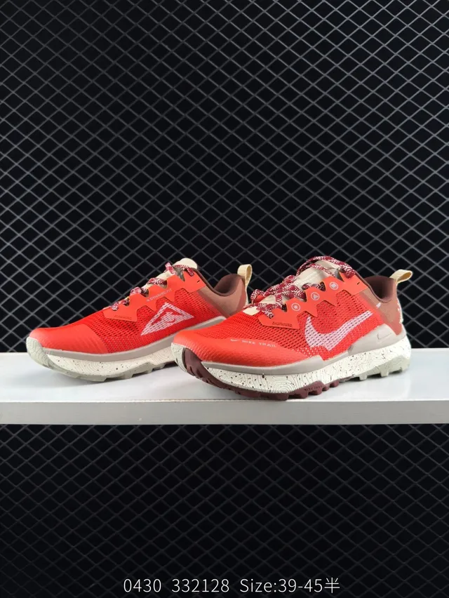 Nike React Wildhorse 8 Coral Red Trail Running Shoes 3