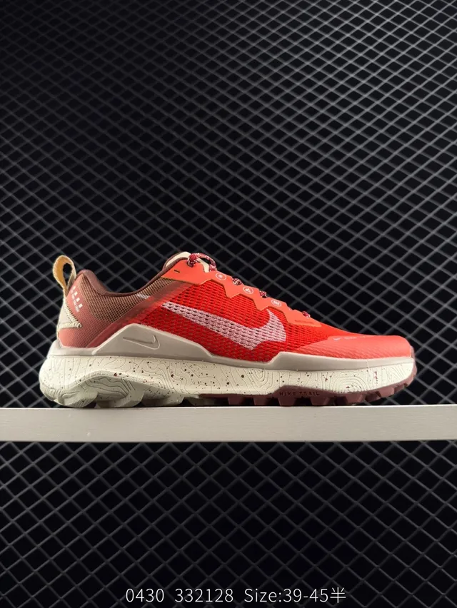 Nike React Wildhorse 8 Coral Red Trail Running Shoes 7