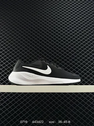 Nike Revolution 4 Black and White Running Shoes 2