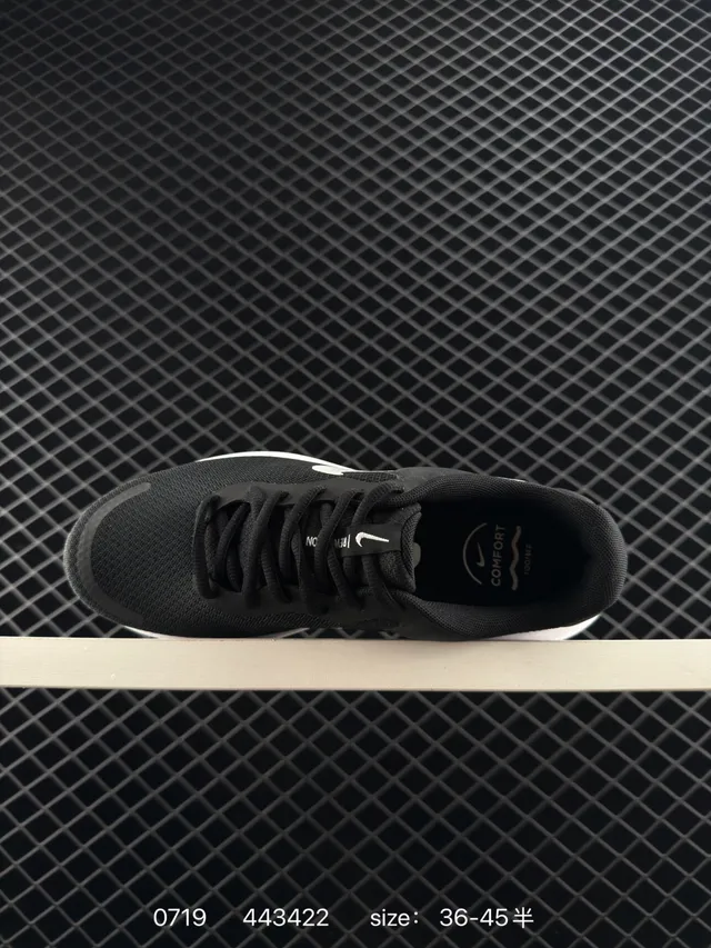 Nike Revolution 4 Black and White Running Shoes 5