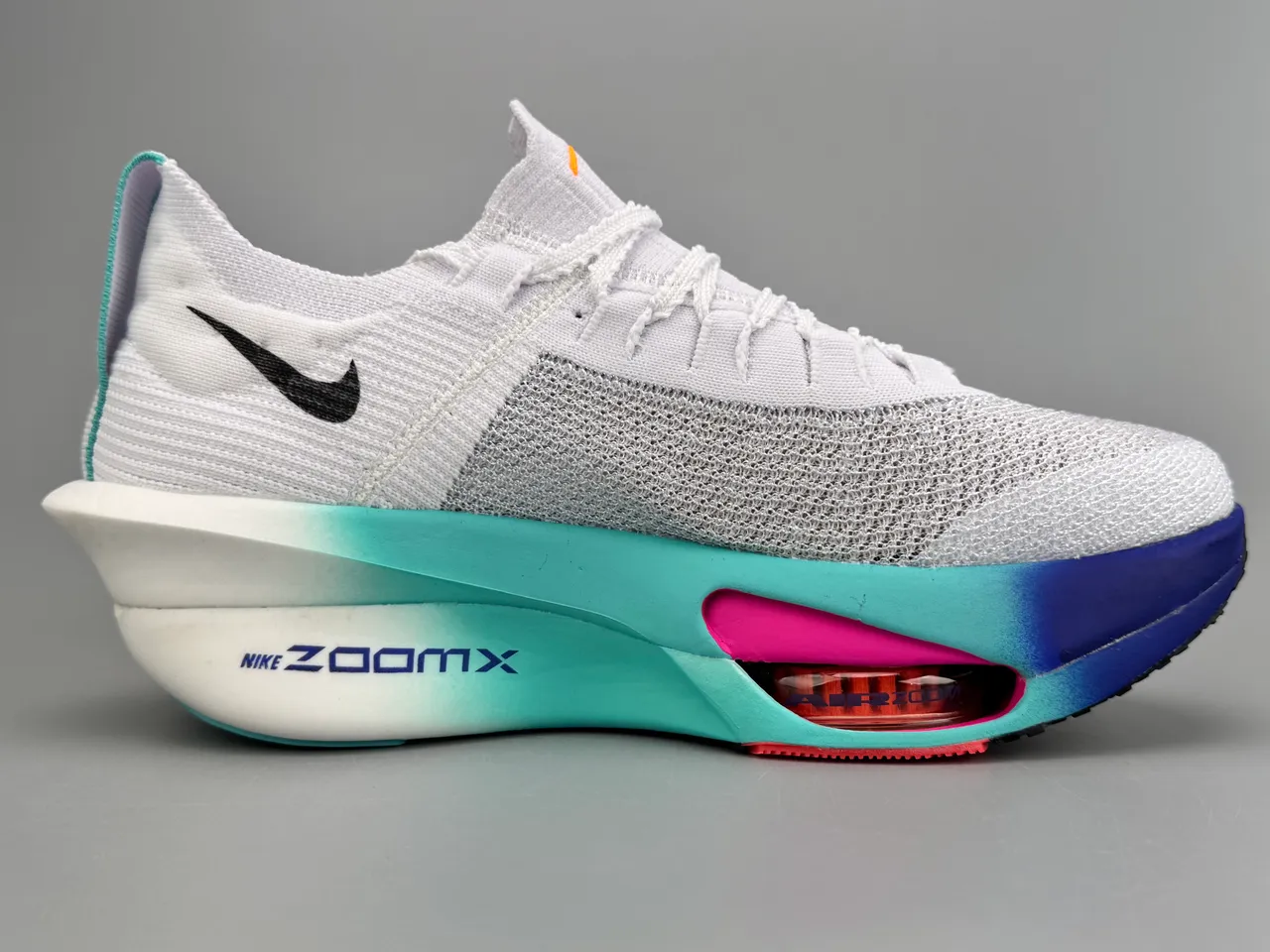 Nike Road Racing AF 2023-03 Tênis de corrida brancos turquesa azul rosa 10