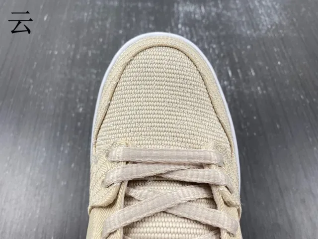 Nike SB Dunk Low Beige Black White स्केटबोर्ड जूते 6