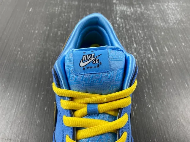 Nike SB Dunk Low Blue Yellow Skateboard Shoes 6