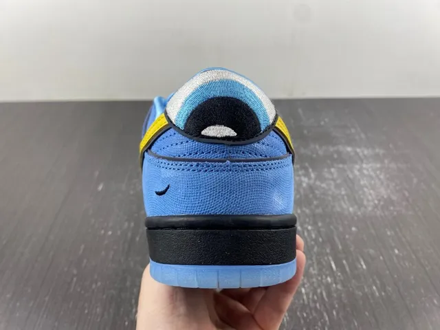 Nike SB Dunk Low Blue Yellow Skateboard Shoes 9