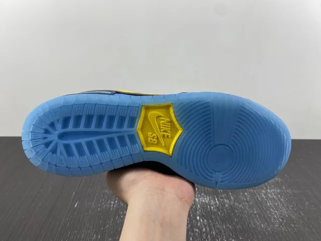 Nike SB Dunk Low Blue Yellow Skateboard Shoes 10