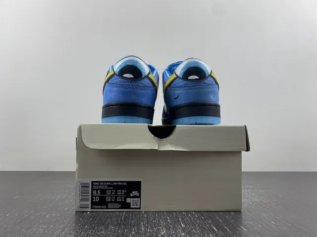 Nike SB Dunk Low Blue Yellow Skateboard Shoes 16
