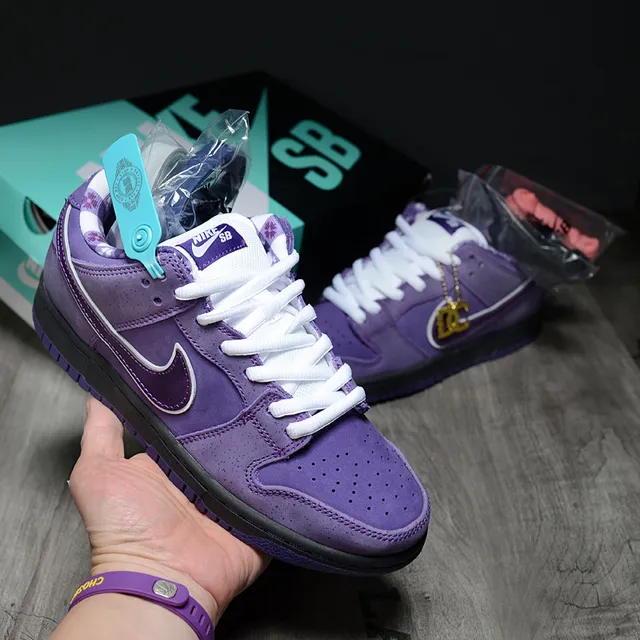 Nike SB Dunk Low Chaussures de Skateboard Violettes 2