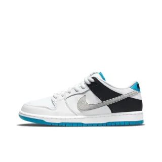 Nike SB Dunk Low White Black Blue Skateboard Shoes