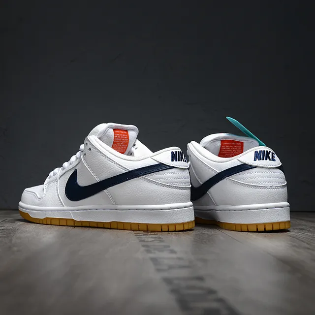 Nike SB Dunk Low أحذية تزلج أبيض نافي غم 4