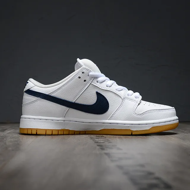 Nike SB Dunk Low أحذية تزلج أبيض نافي غم 6