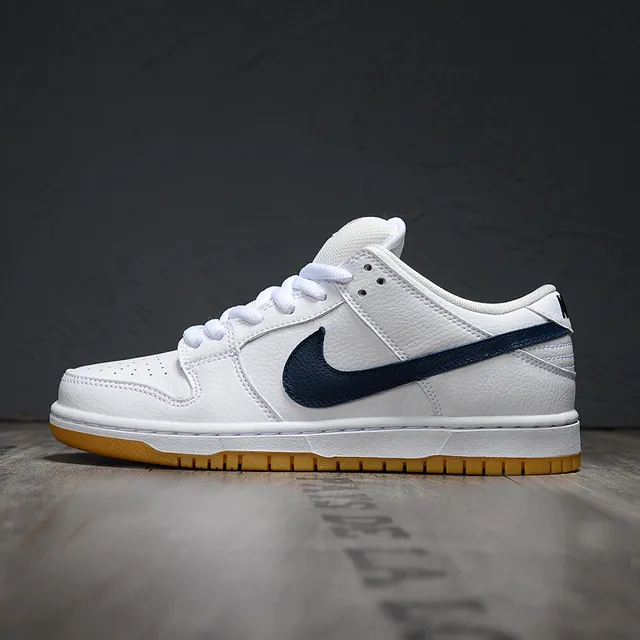 Nike SB Dunk Low أحذية تزلج أبيض نافي غم 7
