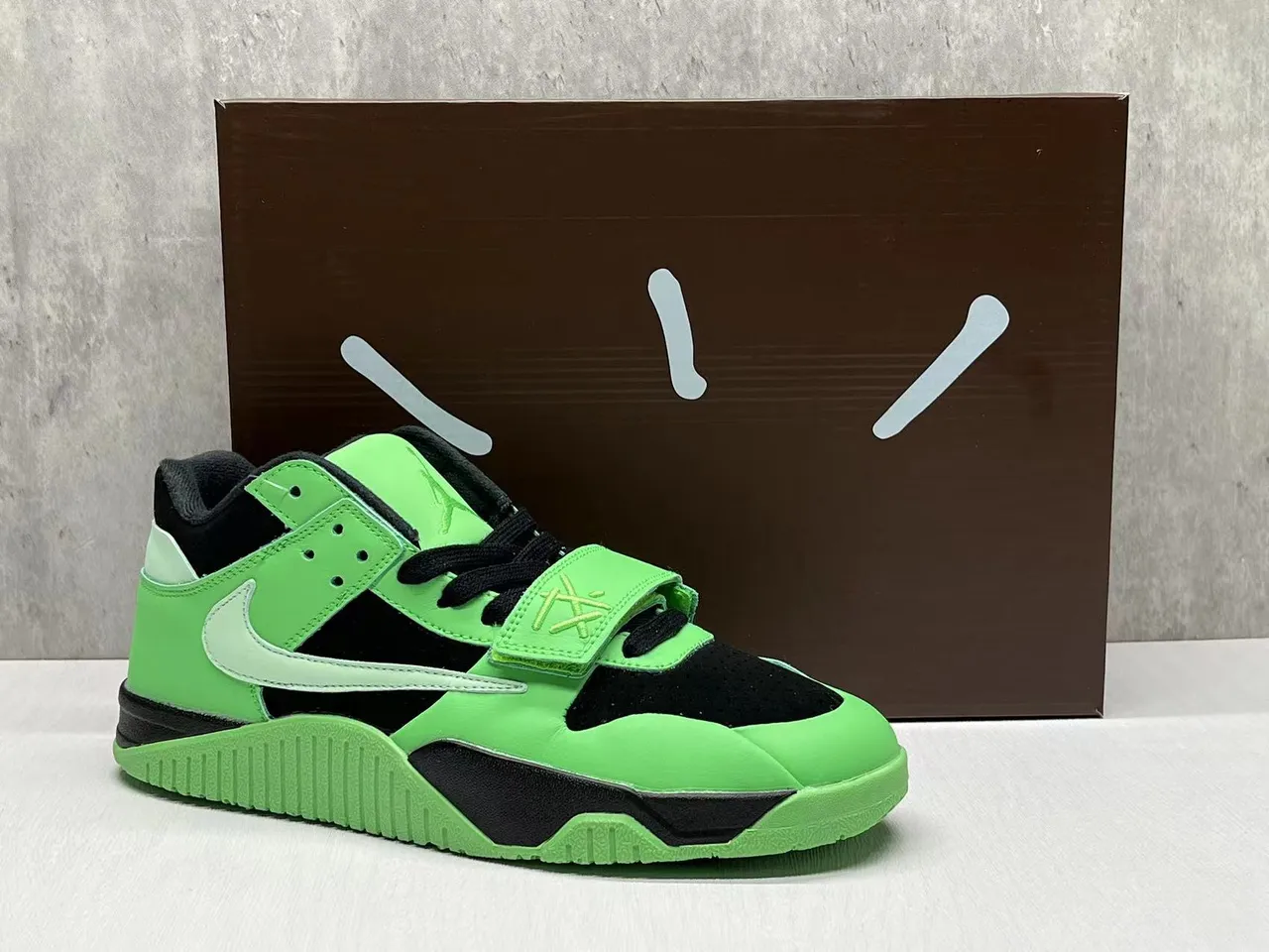 Nike SB Force 58 Chaussures de Skateboard Vert Néon Noir 8