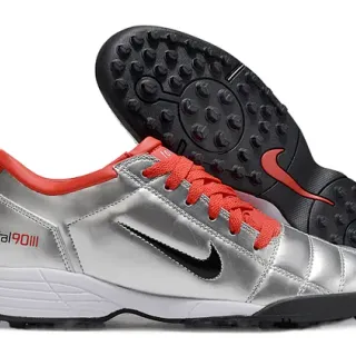 Nike Total 90 III Silver Red Turf Soccer Shoes