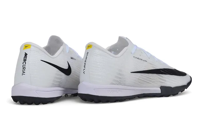 Nike Blanc Noir Flyweave Supérieur Silhouette Basse Chaussures de Football Indoor 5