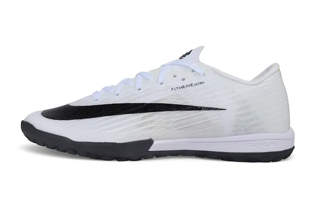 Nike Blanc Noir Flyweave Supérieur Silhouette Basse Chaussures de Football Indoor 6
