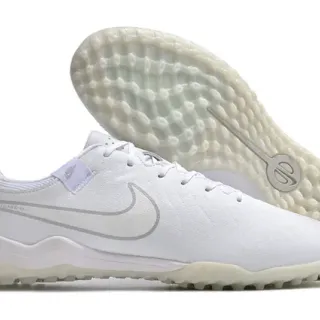 Nike blanco gris Low-Cut Synthetic Upper Turf Soccer Shoes