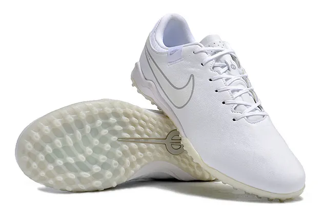 Nike blanco gris Low-Cut Synthetic Upper Turf Soccer Shoes 4