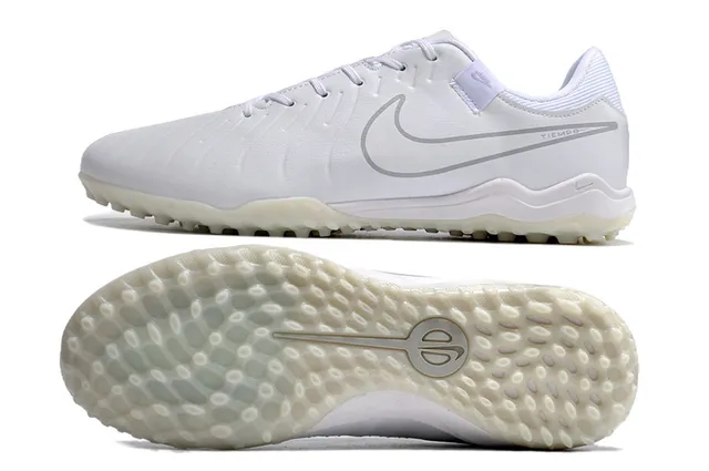 Nike blanco gris Low-Cut Synthetic Upper Turf Soccer Shoes 6