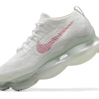 Nike أحذية جري بيضاء متعددة الألوان بأعلى منسوج خطوطي مطرز Swoosh