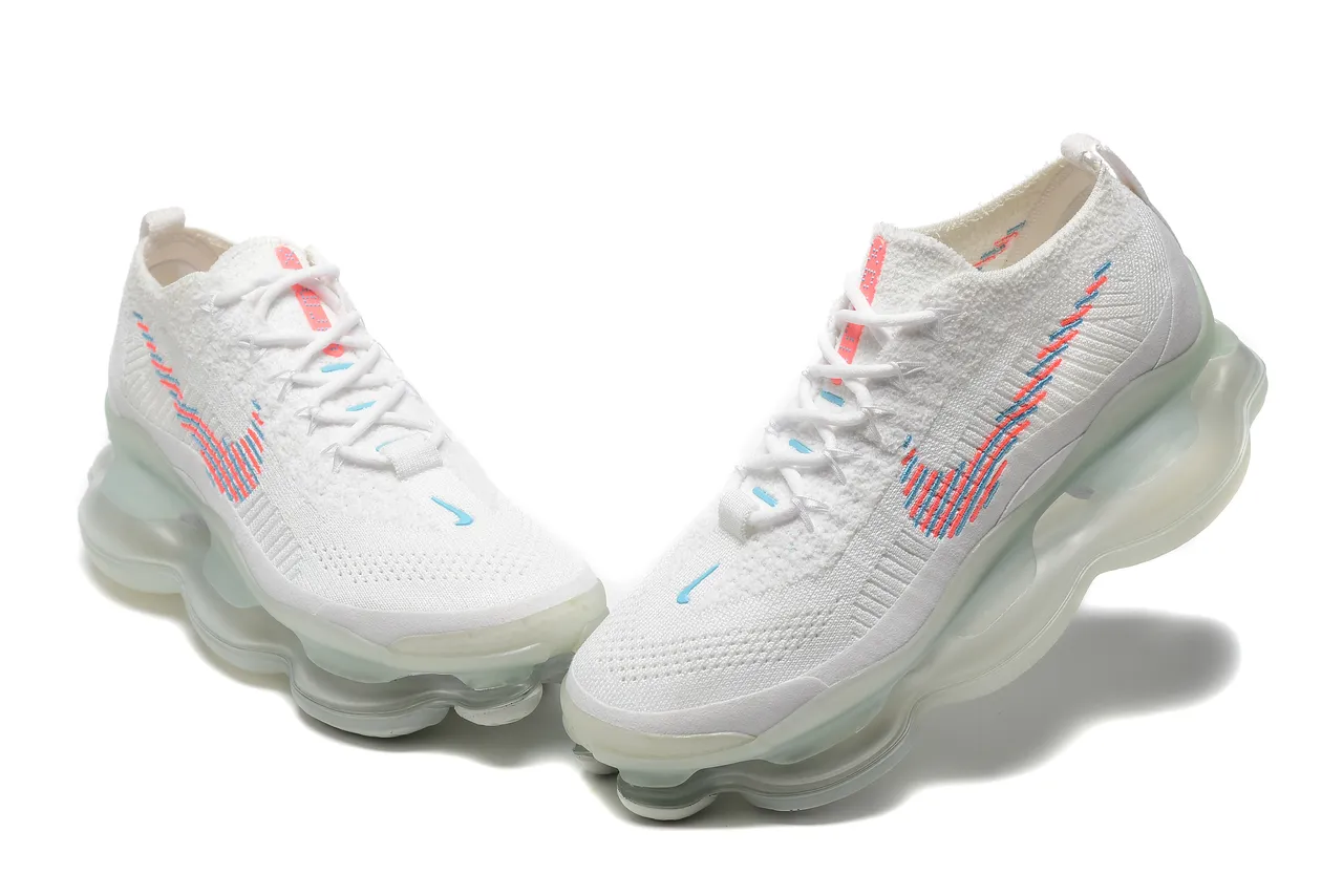 Nike chaussures de course blanches multicolor avec upper en maille rayé brodé Swoosh 3