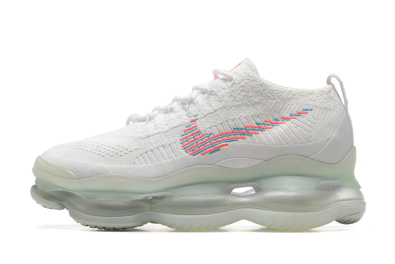 Nike chaussures de course blanches multicolor avec upper en maille rayé brodé Swoosh 4