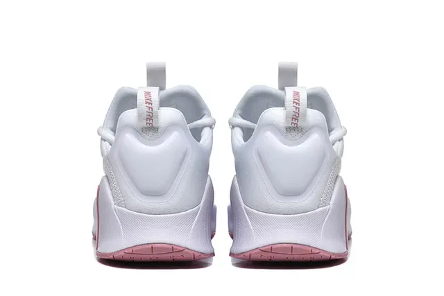 Nike White Pink Mesh Upper Sculpted Ribbed Midsole Lifestyle Sneakers 2
