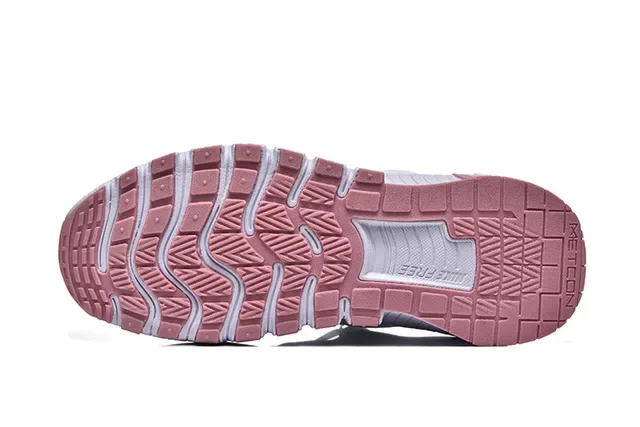 Nike White Pink Mesh Upper Sculpted Ribbed Midsole Lifestyle Sneakers 4