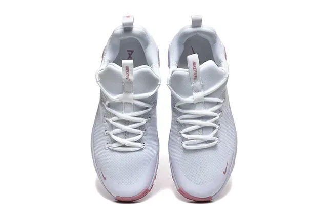 Nike White Pink Mesh Upper Sculpted Ribbed Midsole Lifestyle Sneakers 6