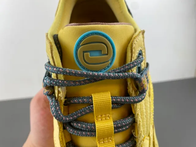 Nike Yellow Gray Low-Top Mesh-and-Synthetic Upper Lifestyle Sneakers 5