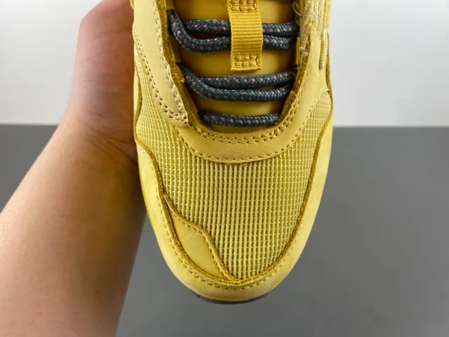 Nike Yellow Gray Low-Top Mesh-and-Synthetic Upper Lifestyle Sneakers 6