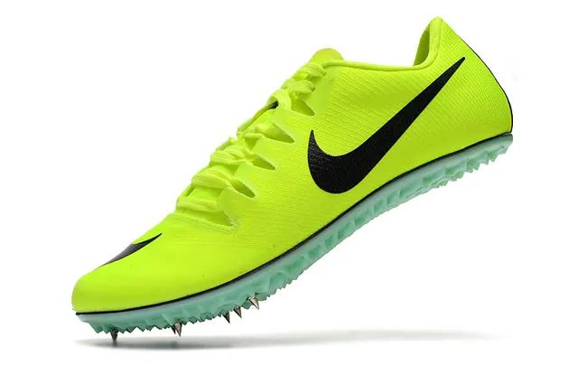Nike Chaussures de course à tige en maille jaune vert, low-cut, midsole en nid d'abeille 20